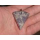 Obesek Ametist Chevron unikat
