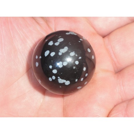 Krogla Snežinkasti Obsidian 3Cm