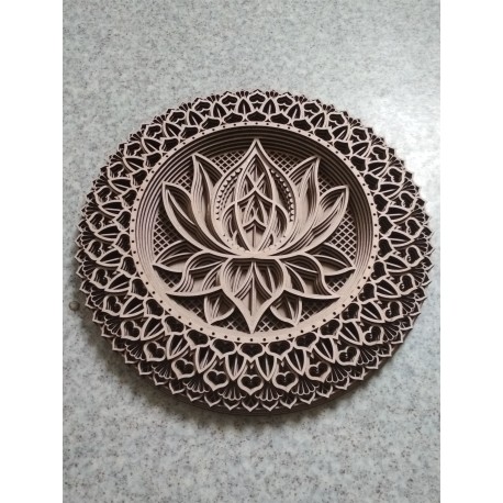 Mandala 3D lotusov cvet 30Cm